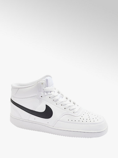NIKE Leder Mid Cut Sneaker COURT VISION MID in Wei DEICHMANN AT